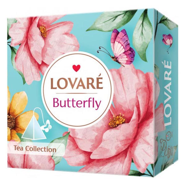 Чайная коллекция «Бабочка» – 3D – 9 вкусов – 45 чайных пакетиков